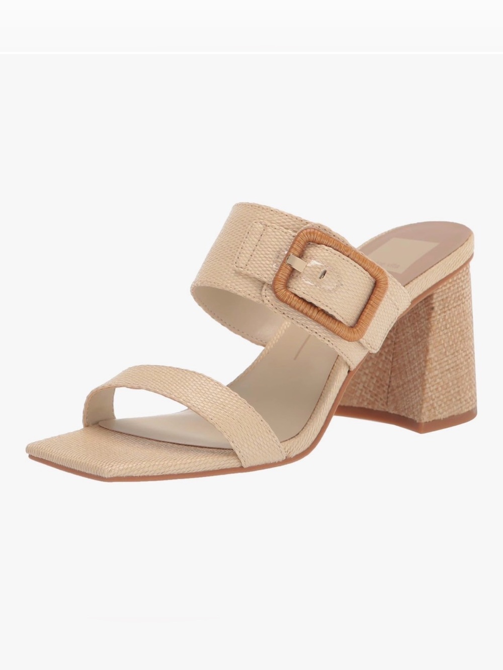 Dolce Vita Posy Raffia Block Heels